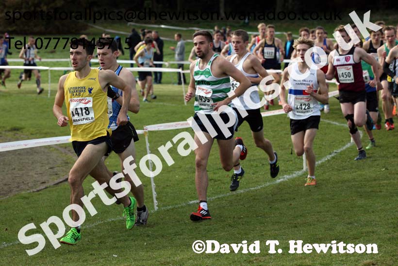 Junior men, 2016 National Cross Country Relays, Berry Hill Park, Mansfield. Photo: David T. Hewitson/Sports for All Pics